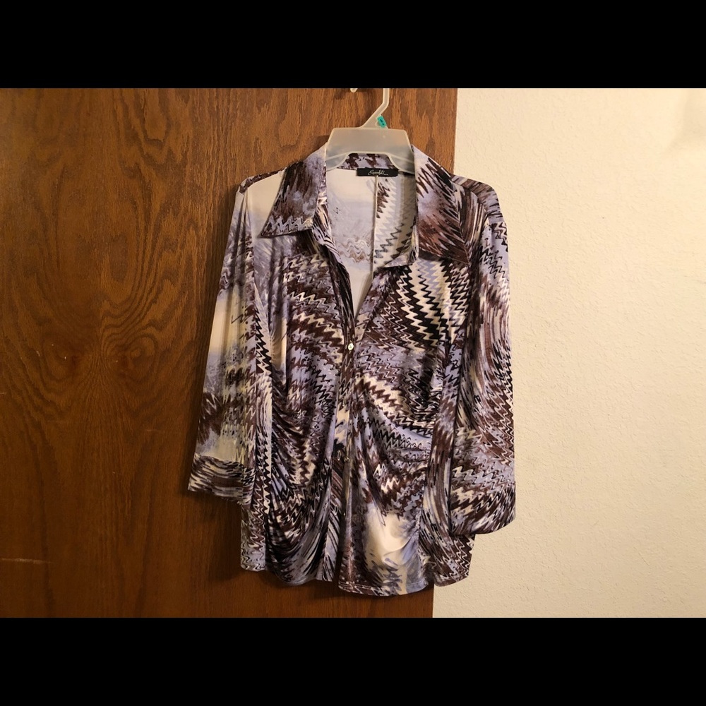 Essentials by Milano petiteXL button-up shirt